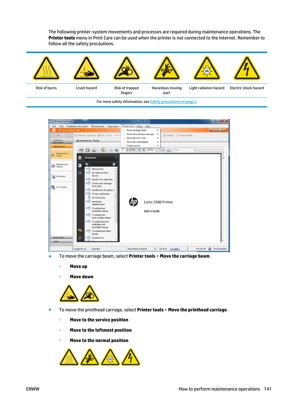 HP Latex 3000 Printer User Manual | Page 147 / 312