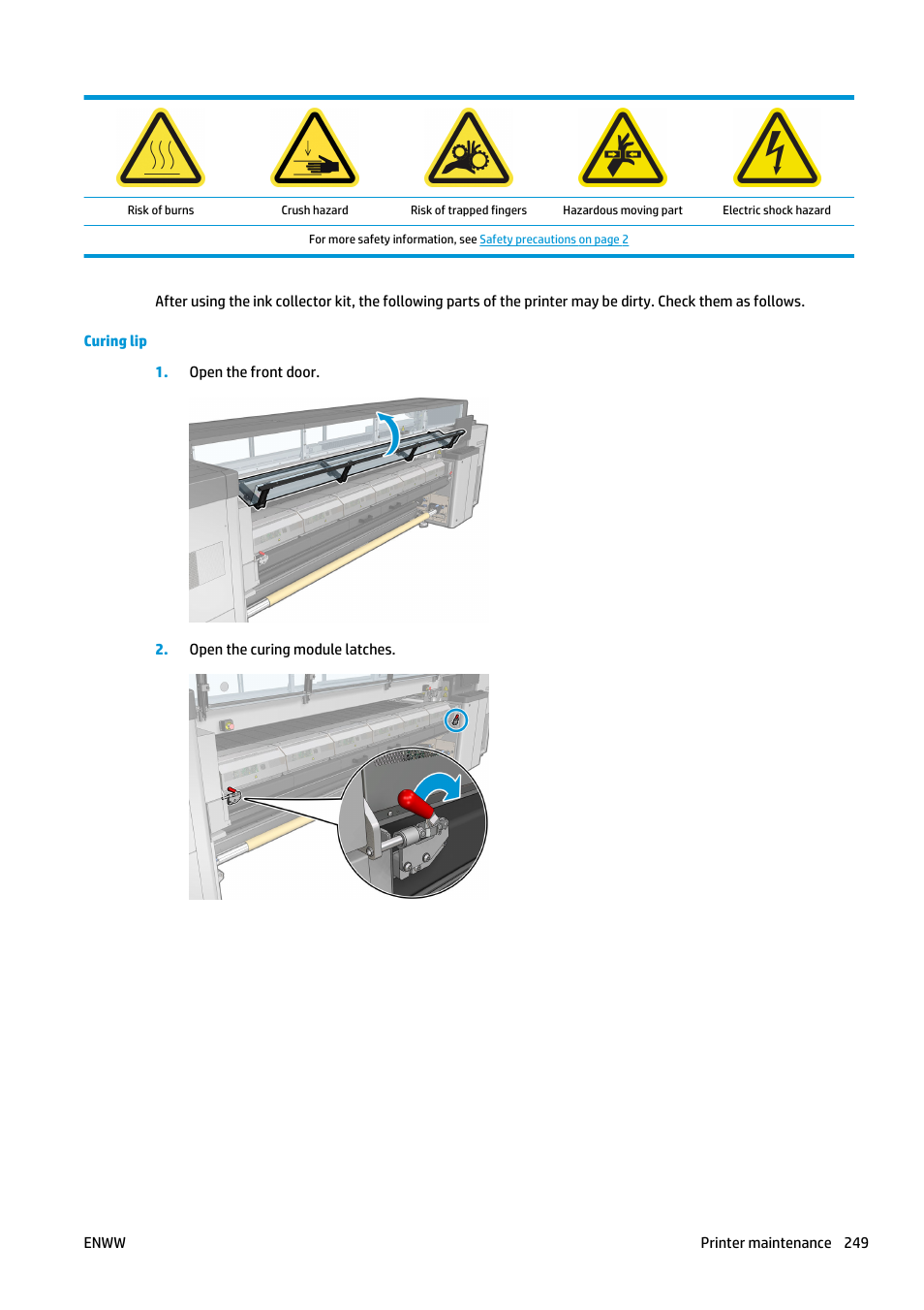 HP Latex 3000 Printer User Manual | Page 255 / 312
