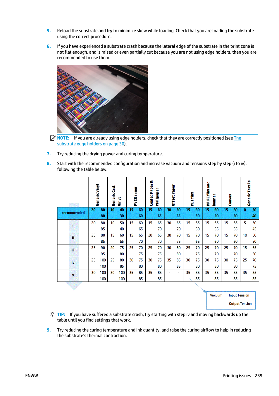 HP Latex 3000 Printer User Manual | Page 265 / 312