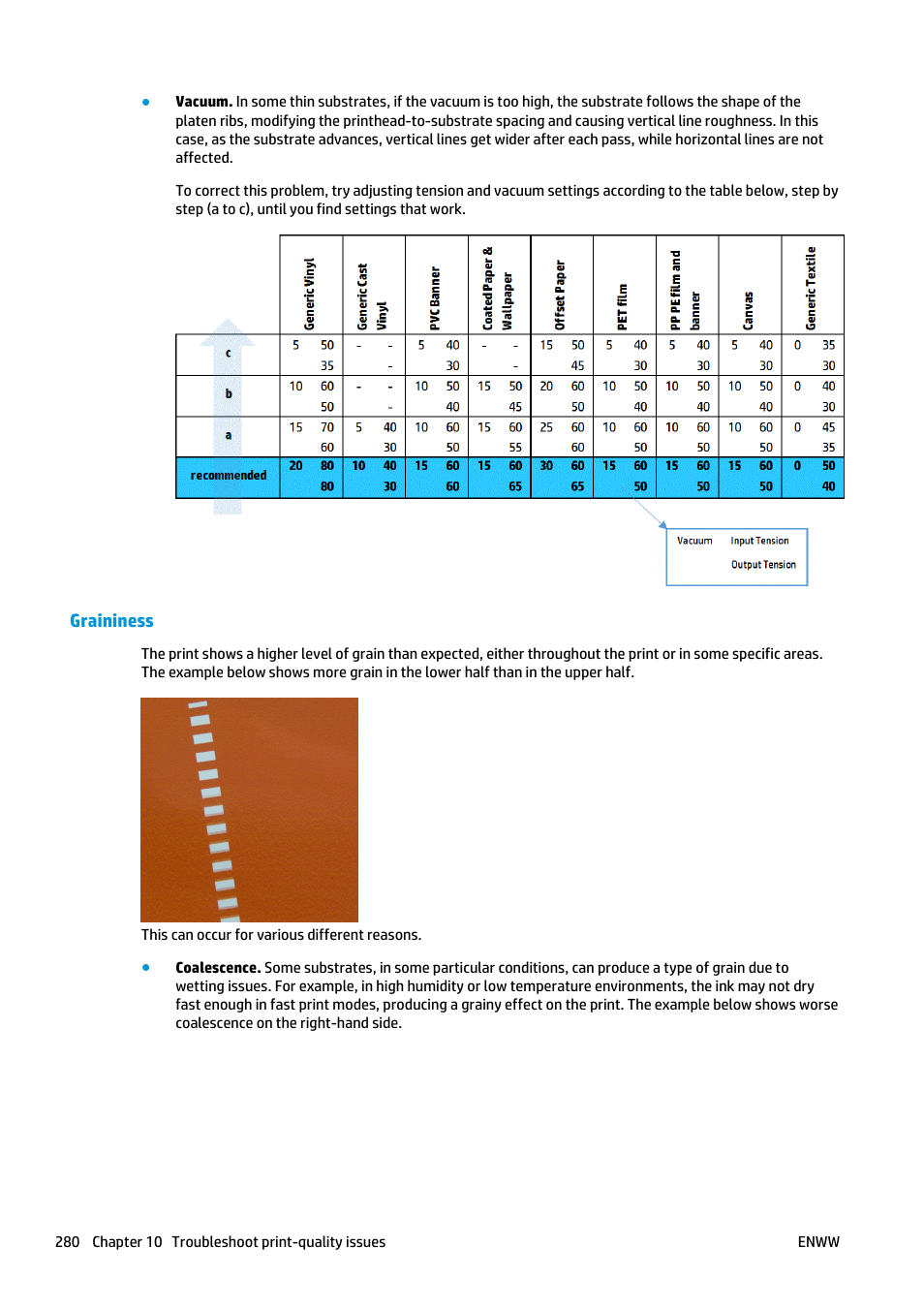 Graininess | HP Latex 3000 Printer User Manual | Page 286 / 312