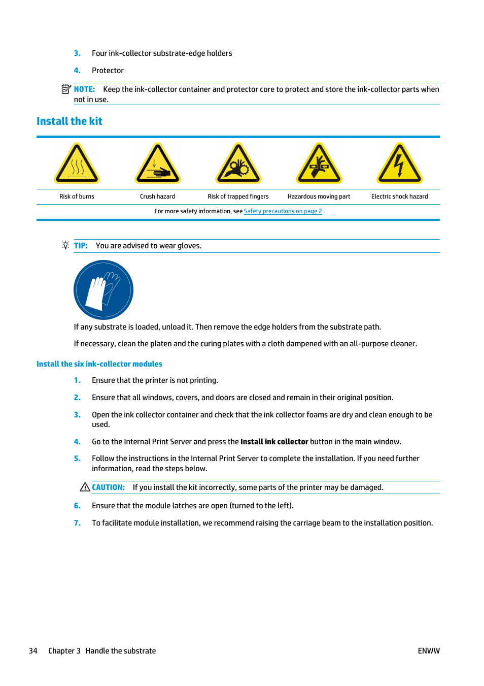 Install the kit | HP Latex 3000 Printer User Manual | Page 40 / 312