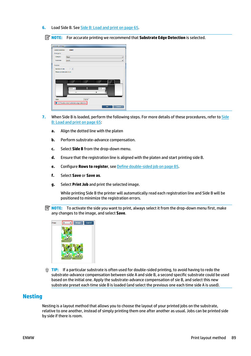 Nesting | HP Latex 3000 Printer User Manual | Page 95 / 312
