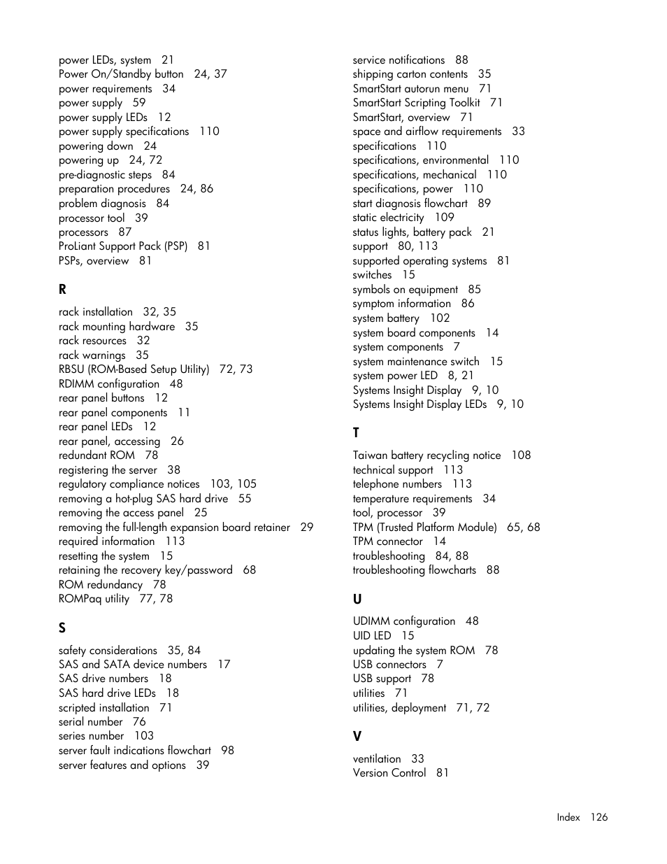 HP ProLiant DL380 G7 Server User Manual | Page 126 / 127