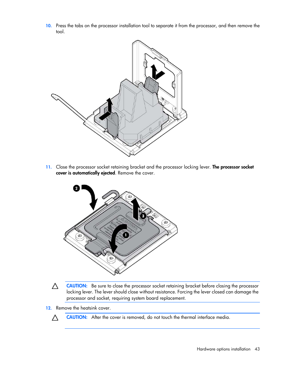 HP ProLiant DL380 G7 Server User Manual | Page 43 / 127