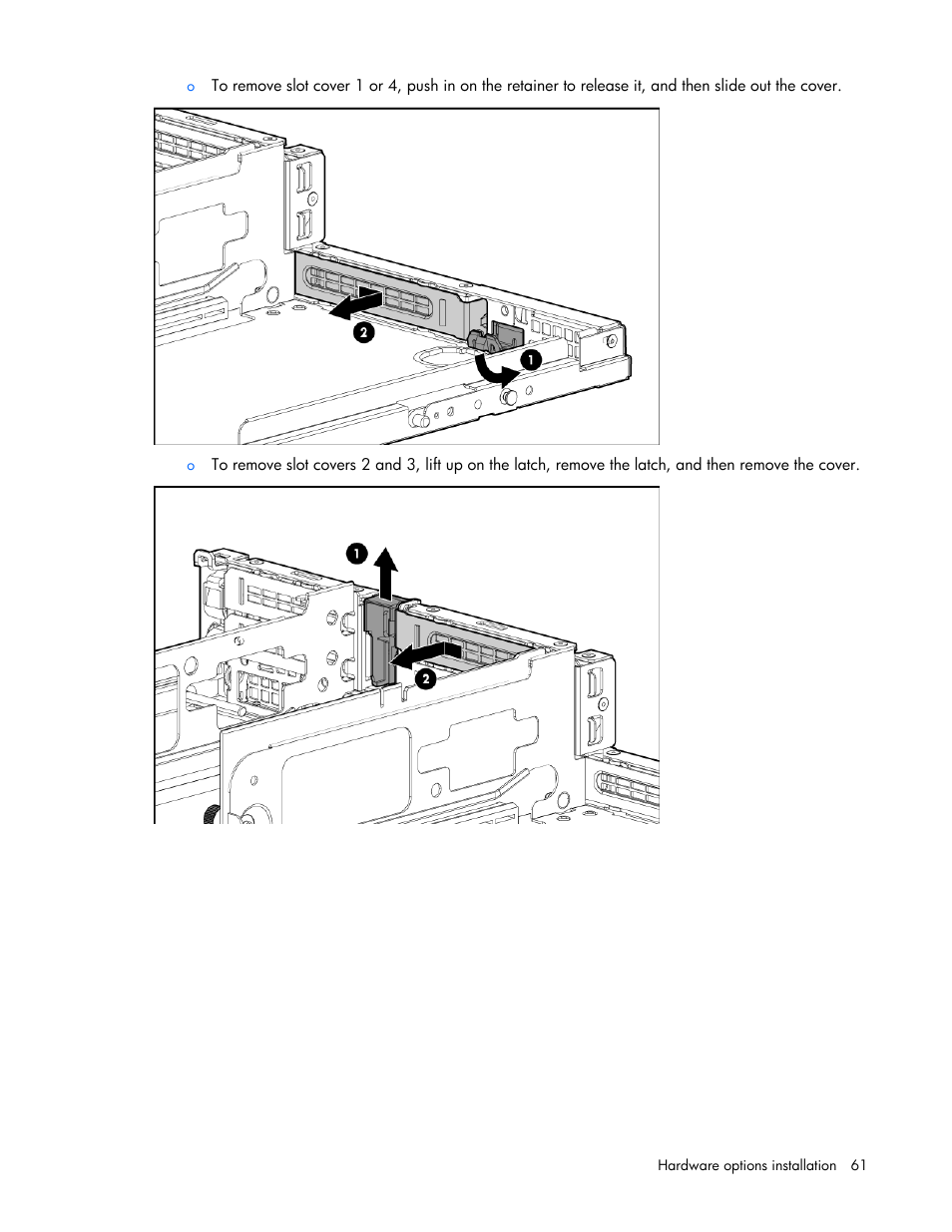 HP ProLiant DL380 G7 Server User Manual | Page 61 / 127