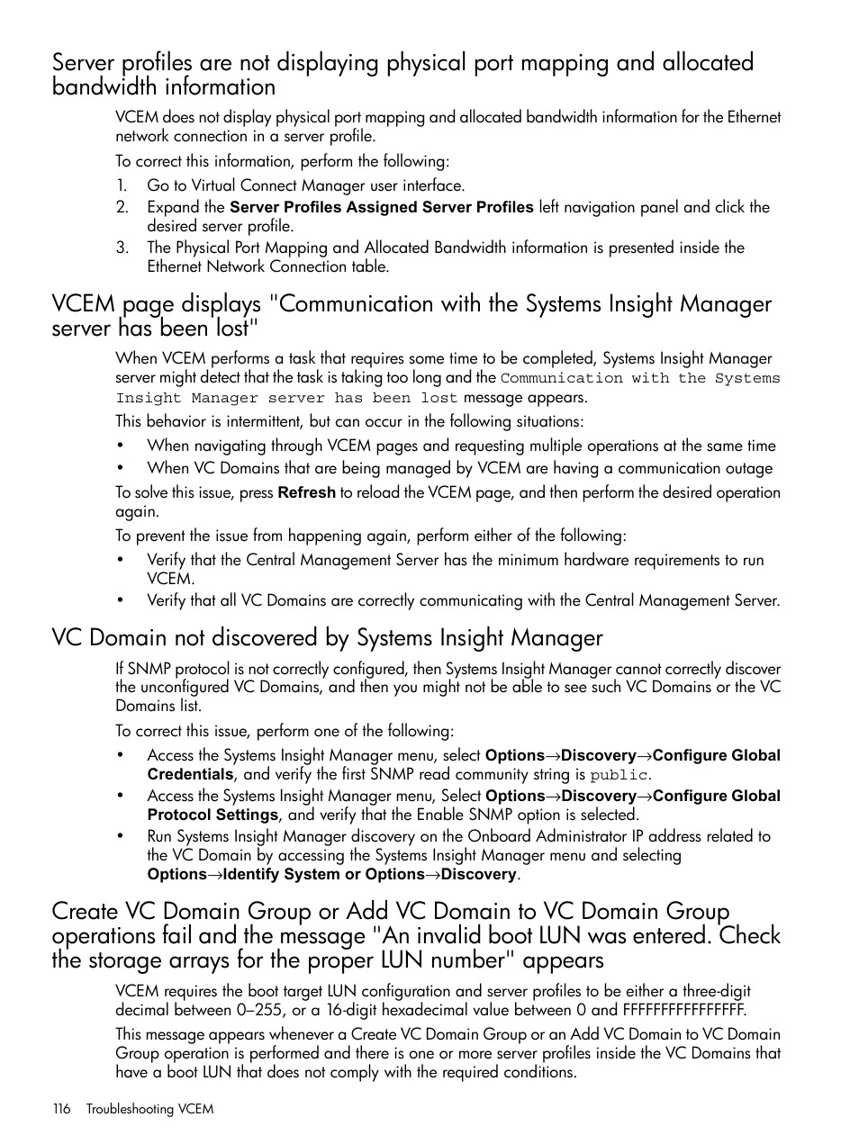 HP Insight Management-Software User Manual | Page 116 / 129