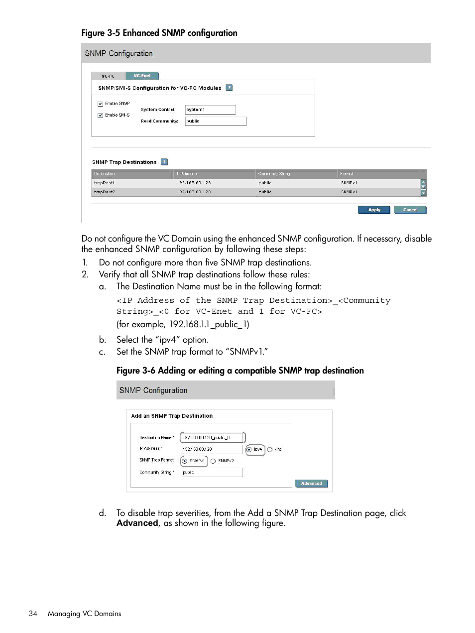 Enhanced snmp configuration | HP Insight Management-Software User Manual | Page 34 / 129