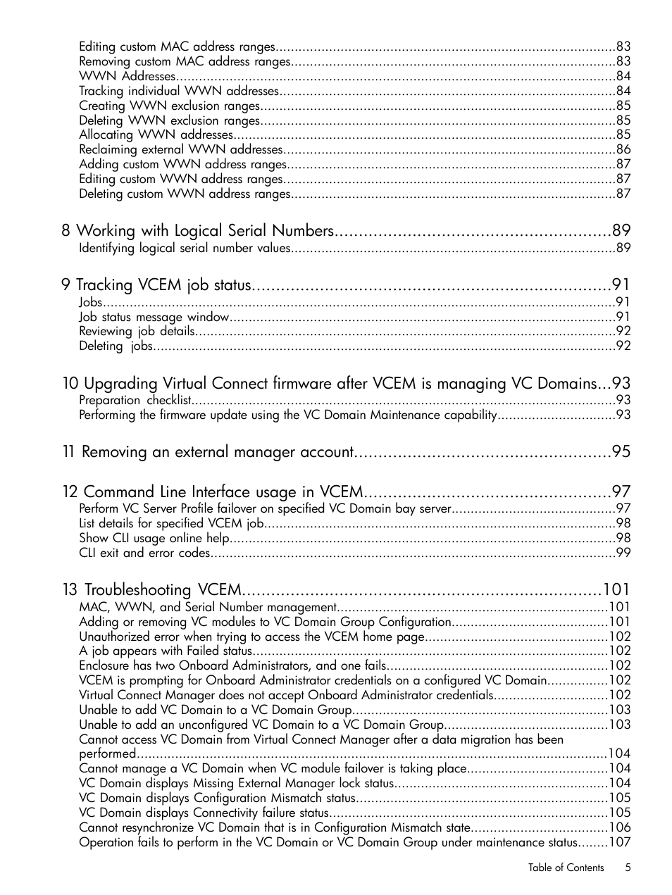 HP Insight Management-Software User Manual | Page 5 / 129