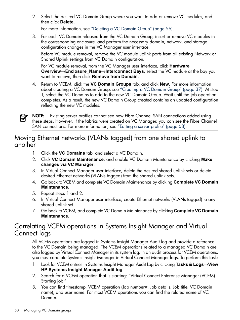 HP Insight Management-Software User Manual | Page 58 / 129