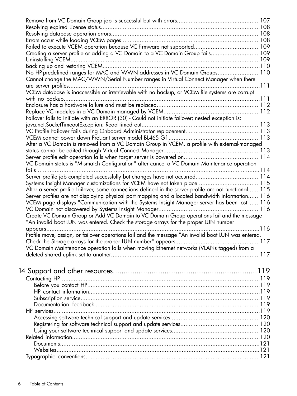 14 support and other resources | HP Insight Management-Software User Manual | Page 6 / 129