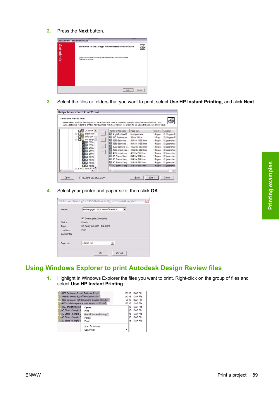 HP Designjet T1100 MFP series User Manual | Page 101 / 220
