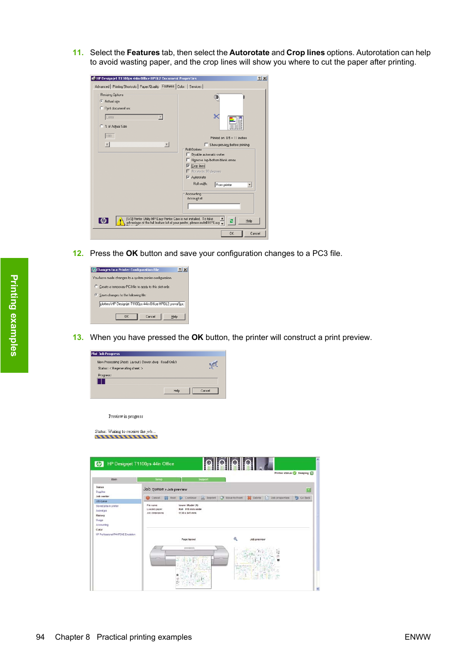 HP Designjet T1100 MFP series User Manual | Page 106 / 220