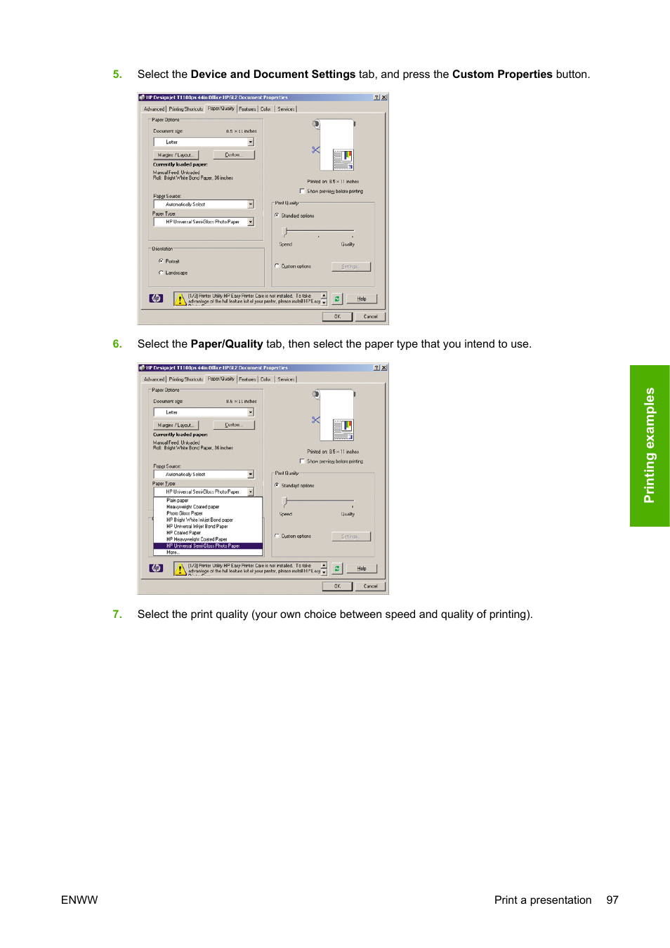 HP Designjet T1100 MFP series User Manual | Page 109 / 220