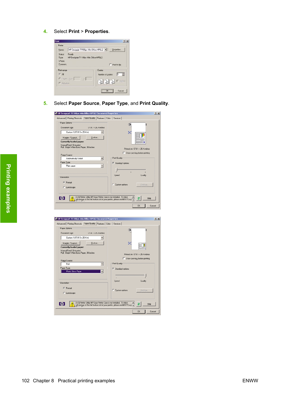 HP Designjet T1100 MFP series User Manual | Page 114 / 220