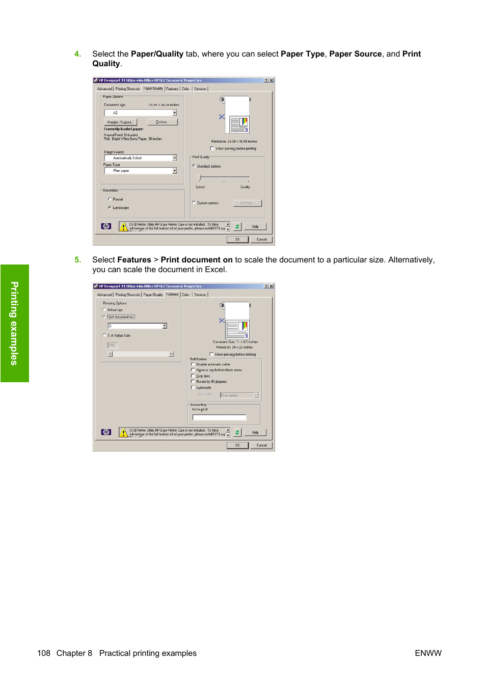 HP Designjet T1100 MFP series User Manual | Page 120 / 220