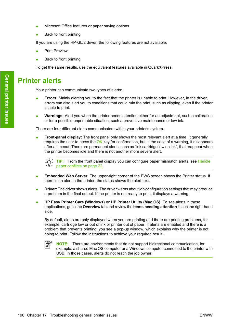 Printer alerts, T, see | HP Designjet T1100 MFP series User Manual | Page 202 / 220
