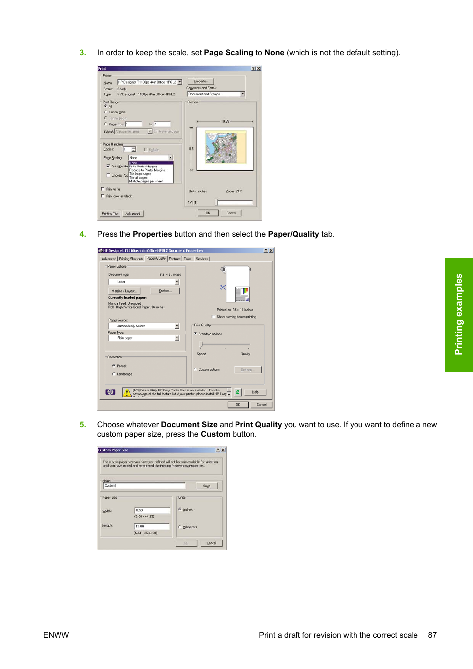 HP Designjet T1100 MFP series User Manual | Page 99 / 220