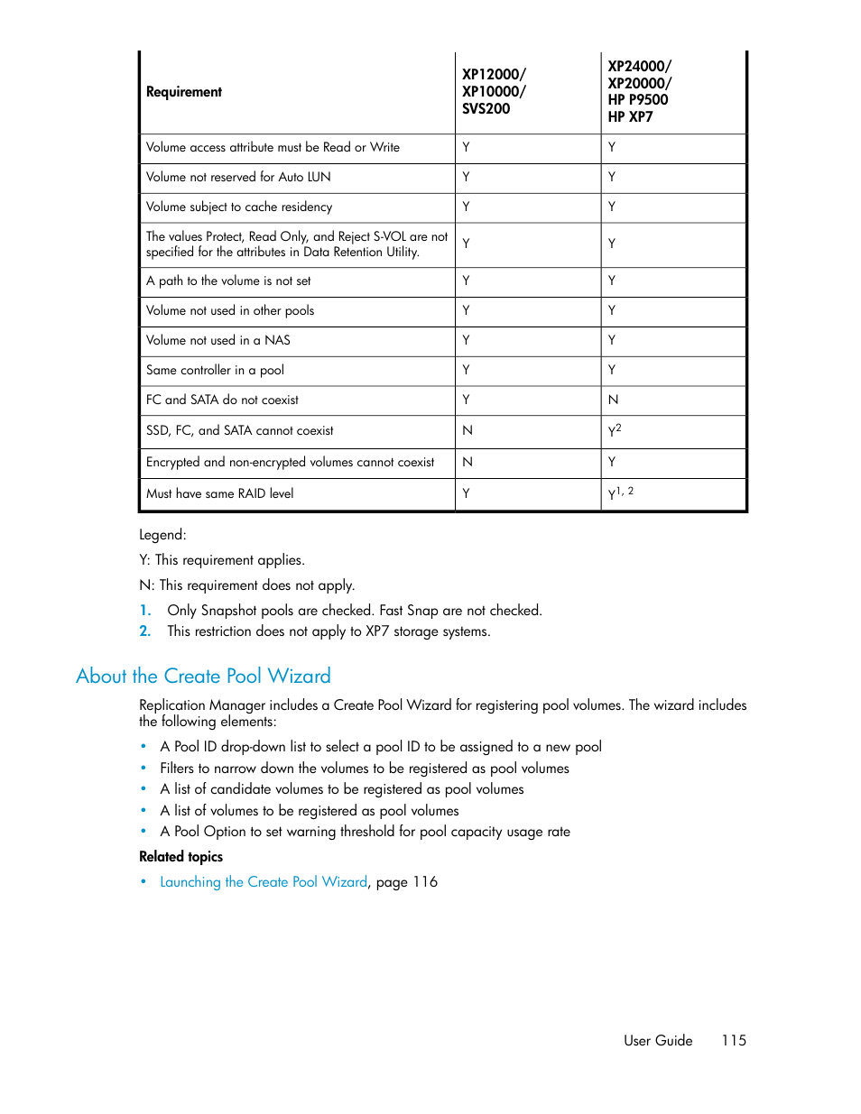 About the create pool wizard | HP XP P9000 Command View Advanced Edition Software User Manual | Page 115 / 496