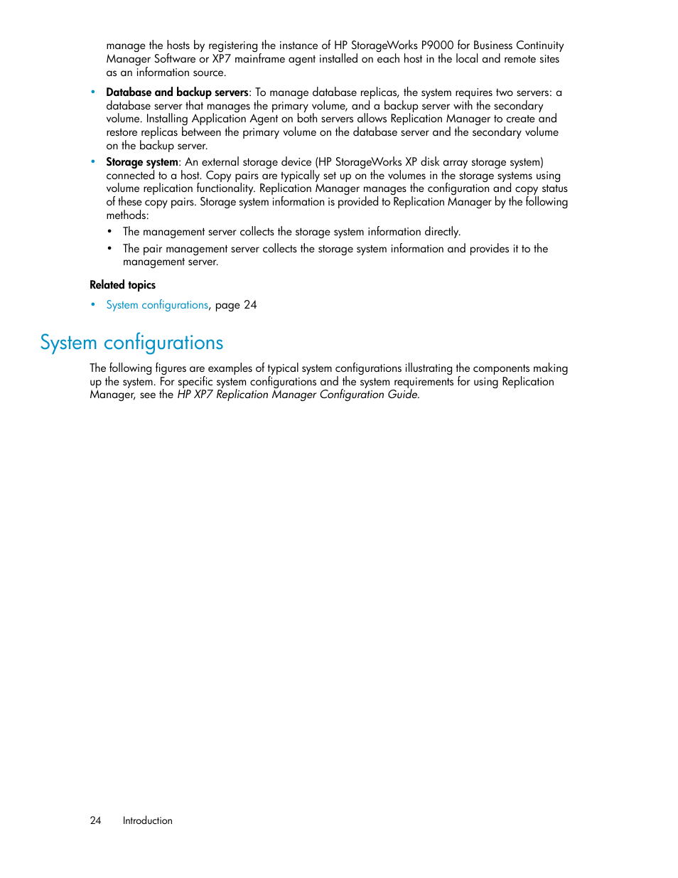 System configurations | HP XP P9000 Command View Advanced Edition Software User Manual | Page 24 / 496