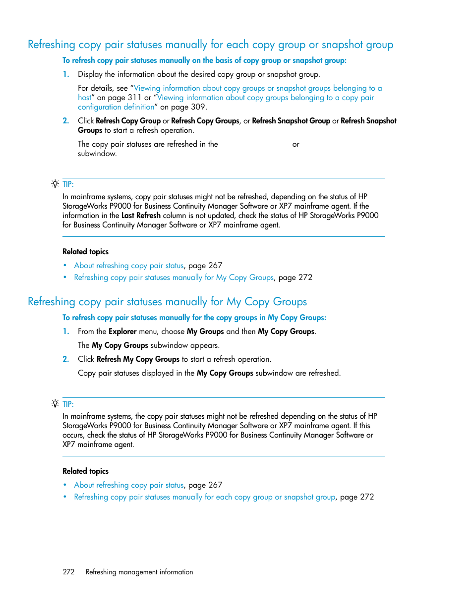 HP XP P9000 Command View Advanced Edition Software User Manual | Page 272 / 496