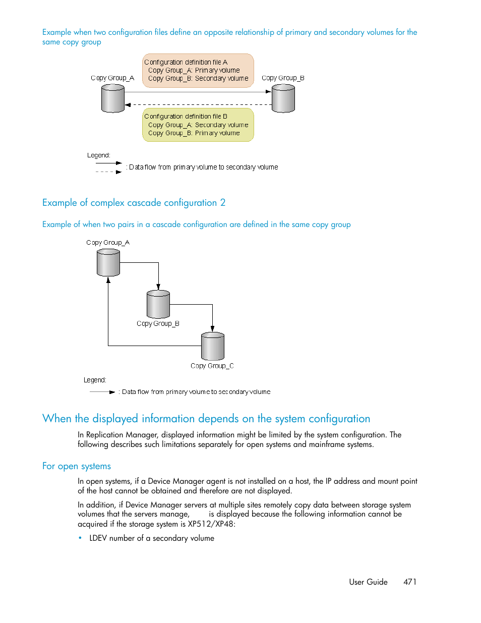 Example of complex cascade configuration 2 | HP XP P9000 Command View Advanced Edition Software User Manual | Page 471 / 496