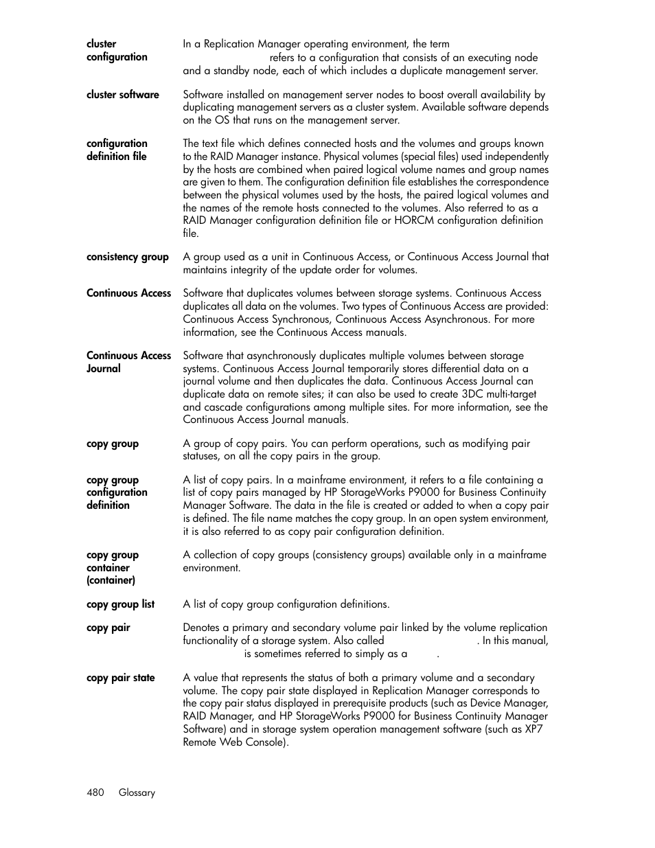 HP XP P9000 Command View Advanced Edition Software User Manual | Page 480 / 496