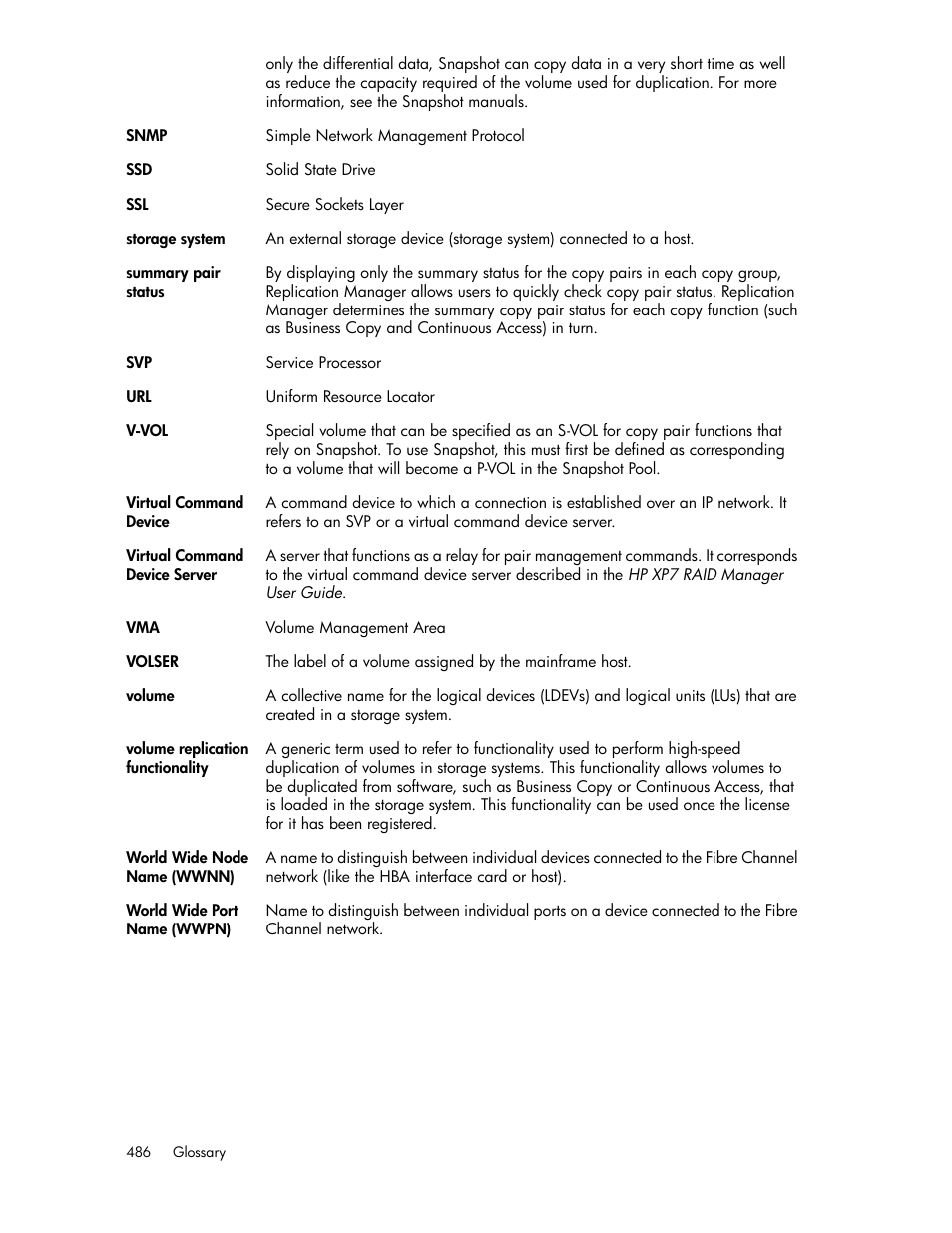 HP XP P9000 Command View Advanced Edition Software User Manual | Page 486 / 496
