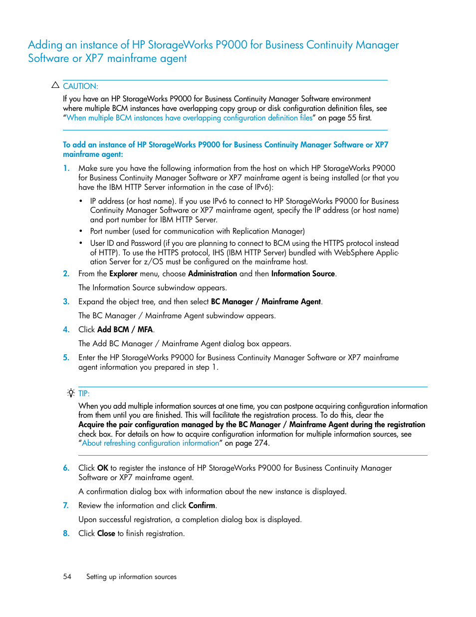 Xp7 mainframe agent | HP XP P9000 Command View Advanced Edition Software User Manual | Page 54 / 496