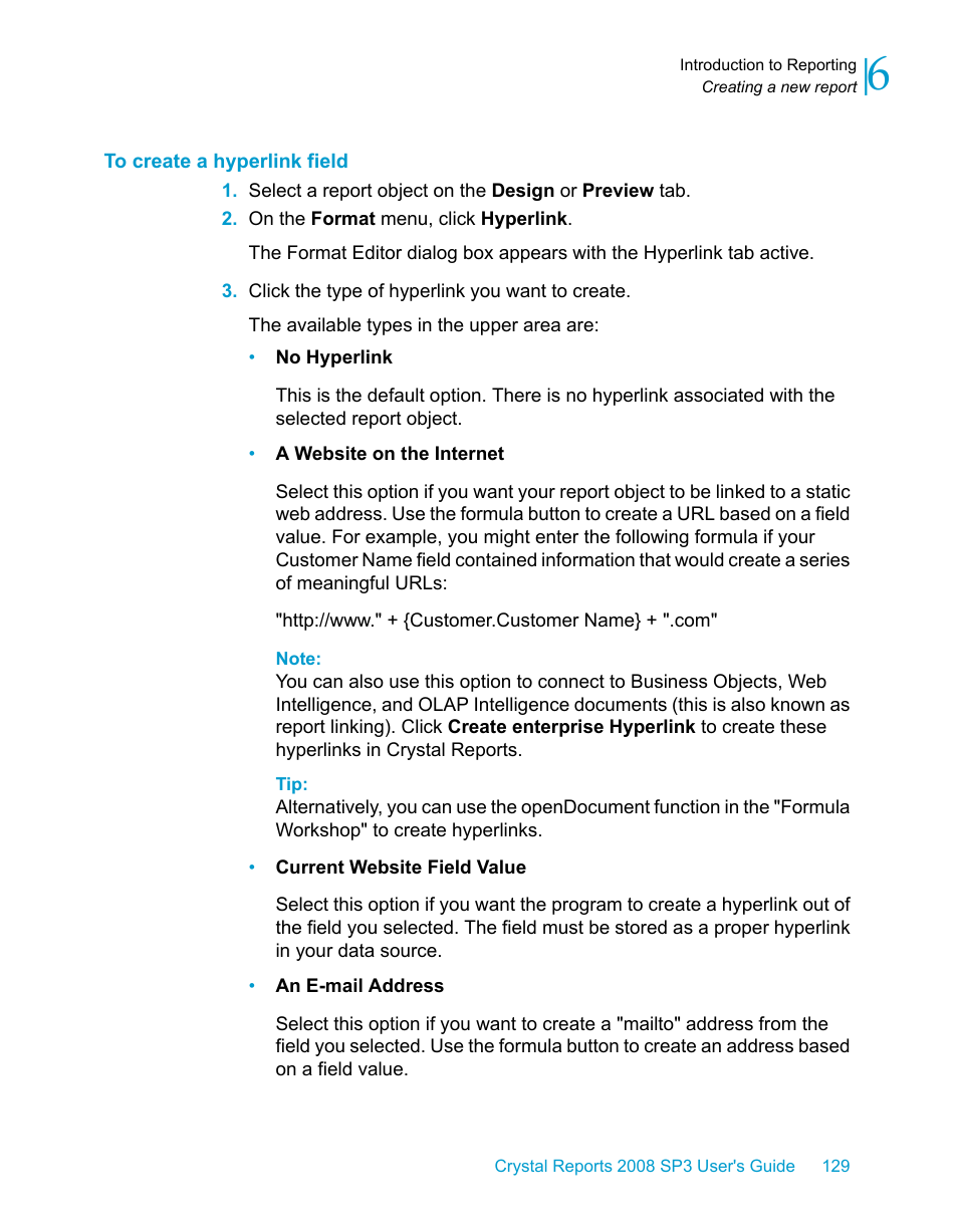 To create a hyperlink field | HP Intelligent Management Center Standard Software Platform User Manual | Page 129 / 814