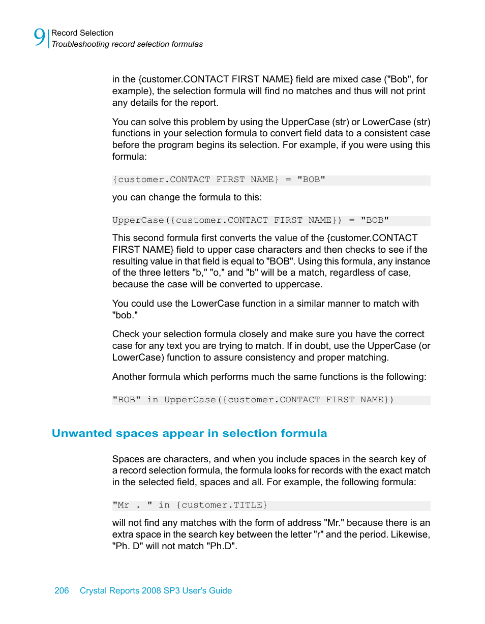 Unwanted spaces appear in selection formula | HP Intelligent Management Center Standard Software Platform User Manual | Page 206 / 814