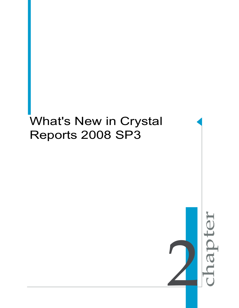 What's new in crystal reports 2008 sp3, Chapter 2 | HP Intelligent Management Center Standard Software Platform User Manual | Page 31 / 814