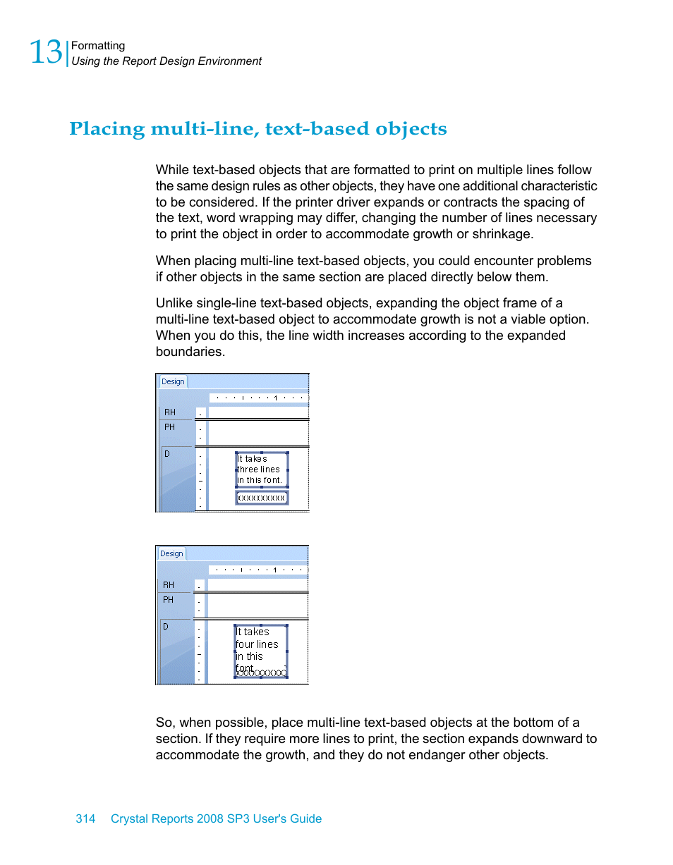 Placing multi-line, text-based objects | HP Intelligent Management Center Standard Software Platform User Manual | Page 314 / 814