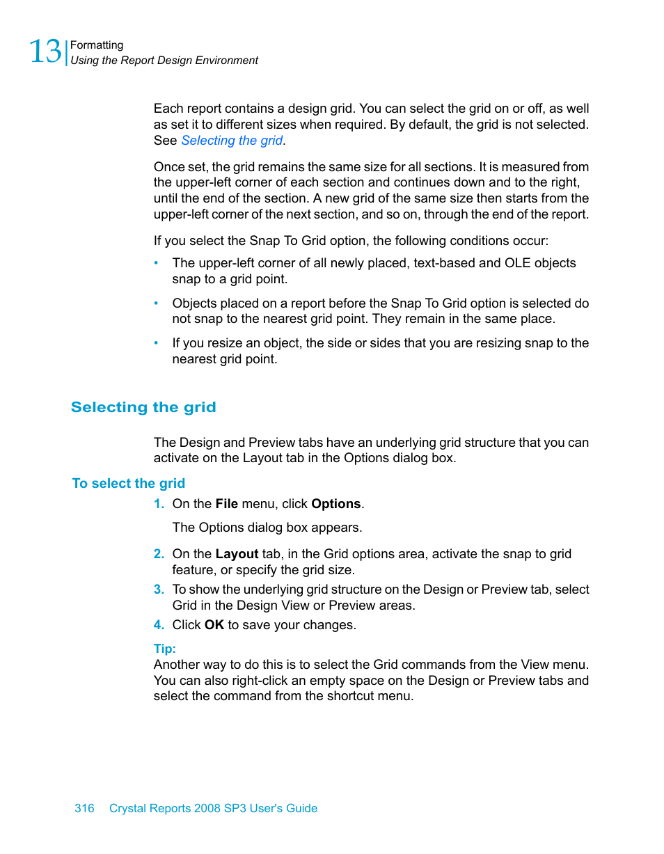 Selecting the grid, To select the grid | HP Intelligent Management Center Standard Software Platform User Manual | Page 316 / 814