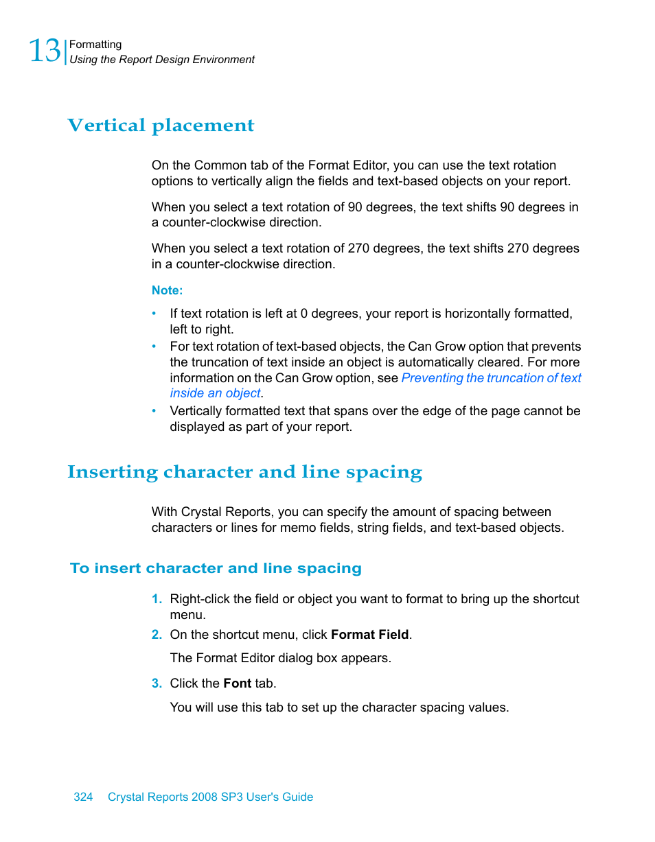 Vertical placement, Inserting character and line spacing, To insert character and line spacing | HP Intelligent Management Center Standard Software Platform User Manual | Page 324 / 814