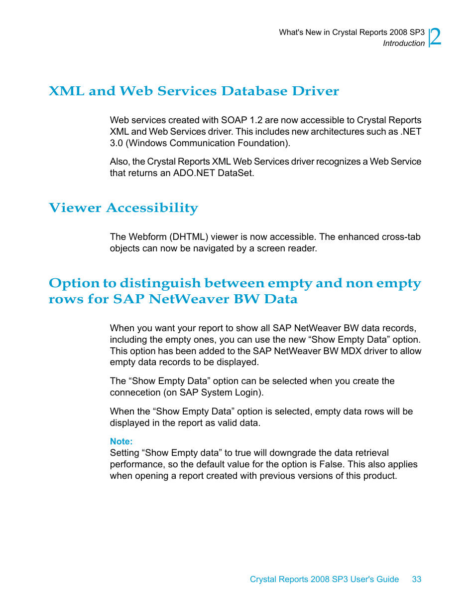 Xml and web services database driver, Viewer accessibility | HP Intelligent Management Center Standard Software Platform User Manual | Page 33 / 814