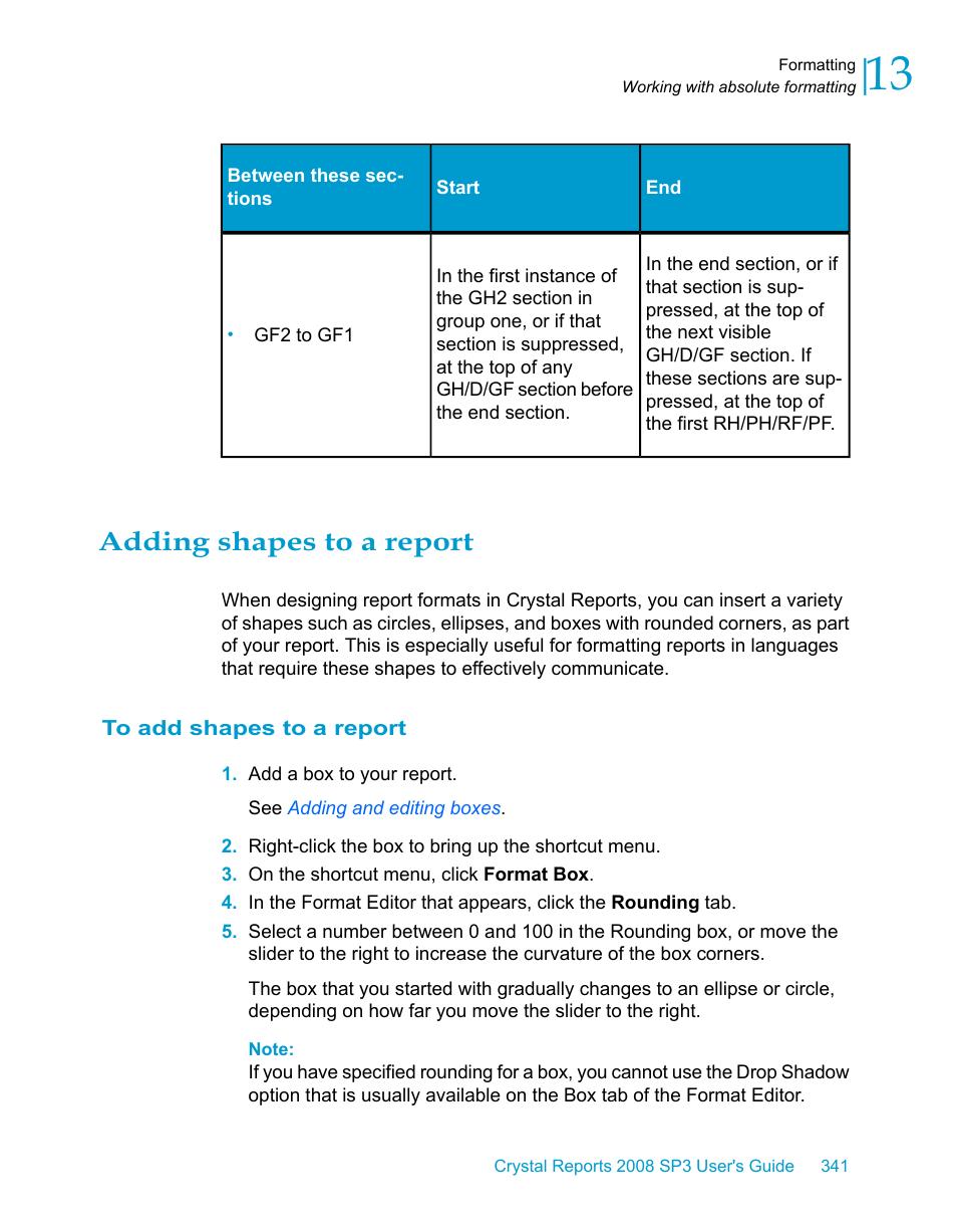 Adding shapes to a report, To add shapes to a report | HP Intelligent Management Center Standard Software Platform User Manual | Page 341 / 814