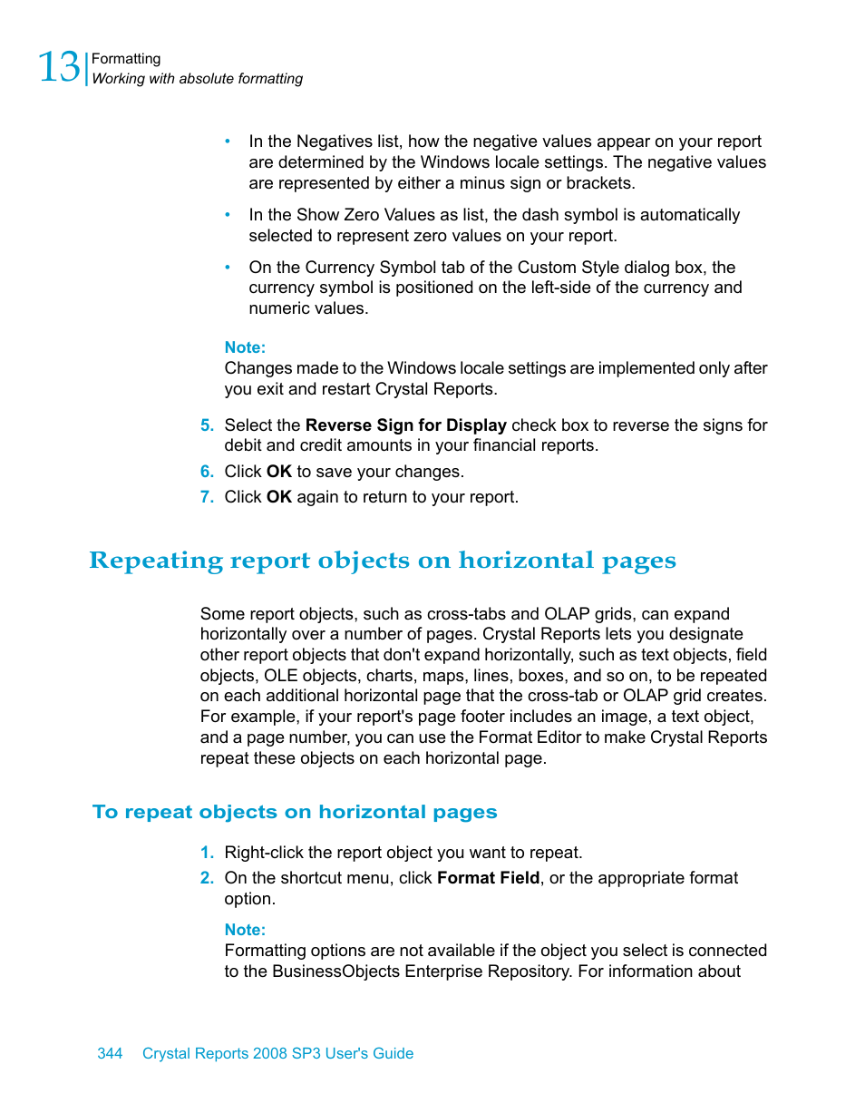 Repeating report objects on horizontal pages | HP Intelligent Management Center Standard Software Platform User Manual | Page 344 / 814