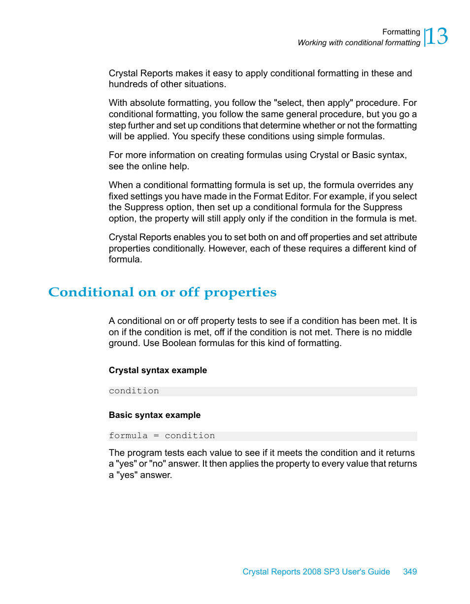 Conditional on or off properties | HP Intelligent Management Center Standard Software Platform User Manual | Page 349 / 814