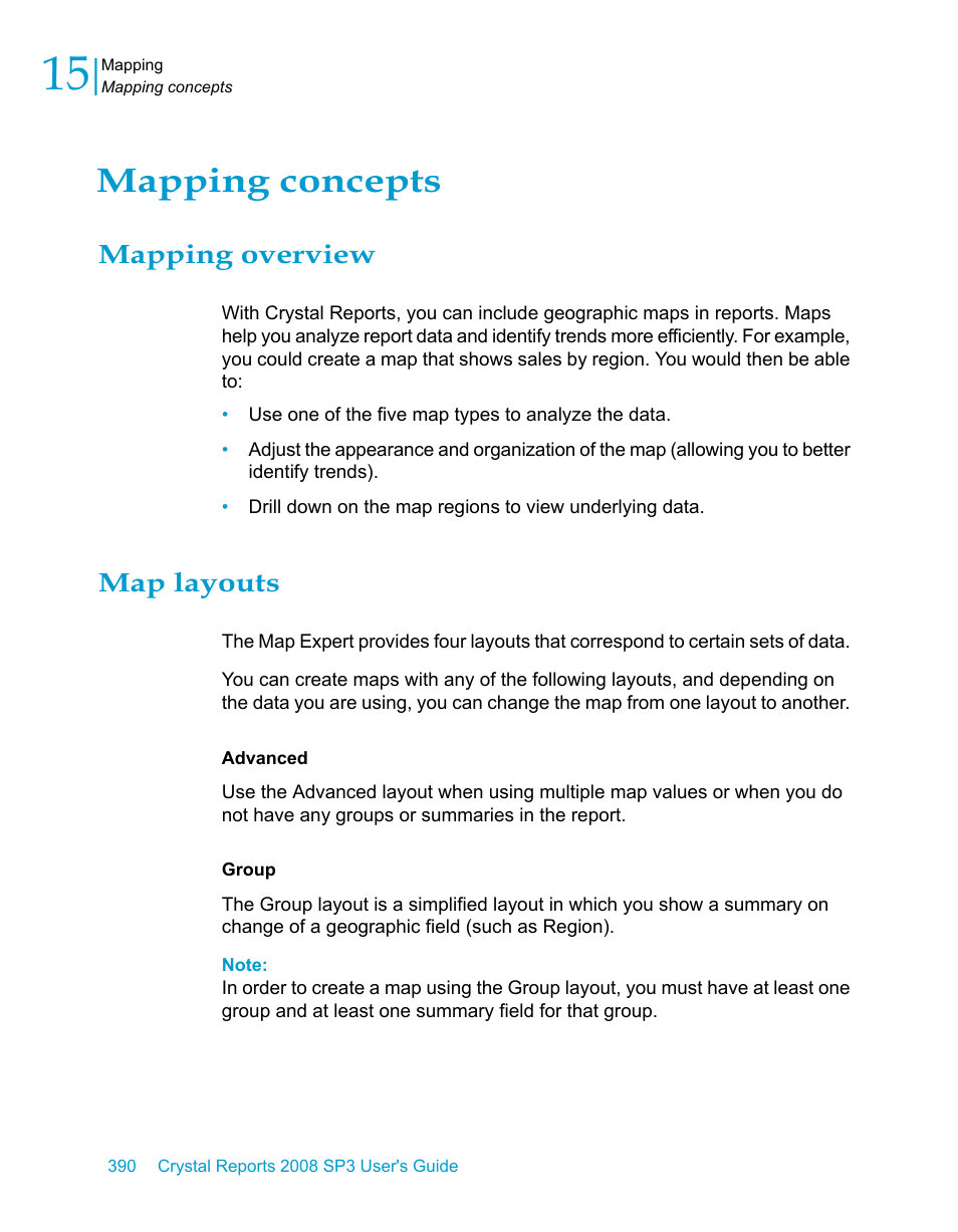 Mapping concepts, Mapping overview, Map layouts | HP Intelligent Management Center Standard Software Platform User Manual | Page 390 / 814