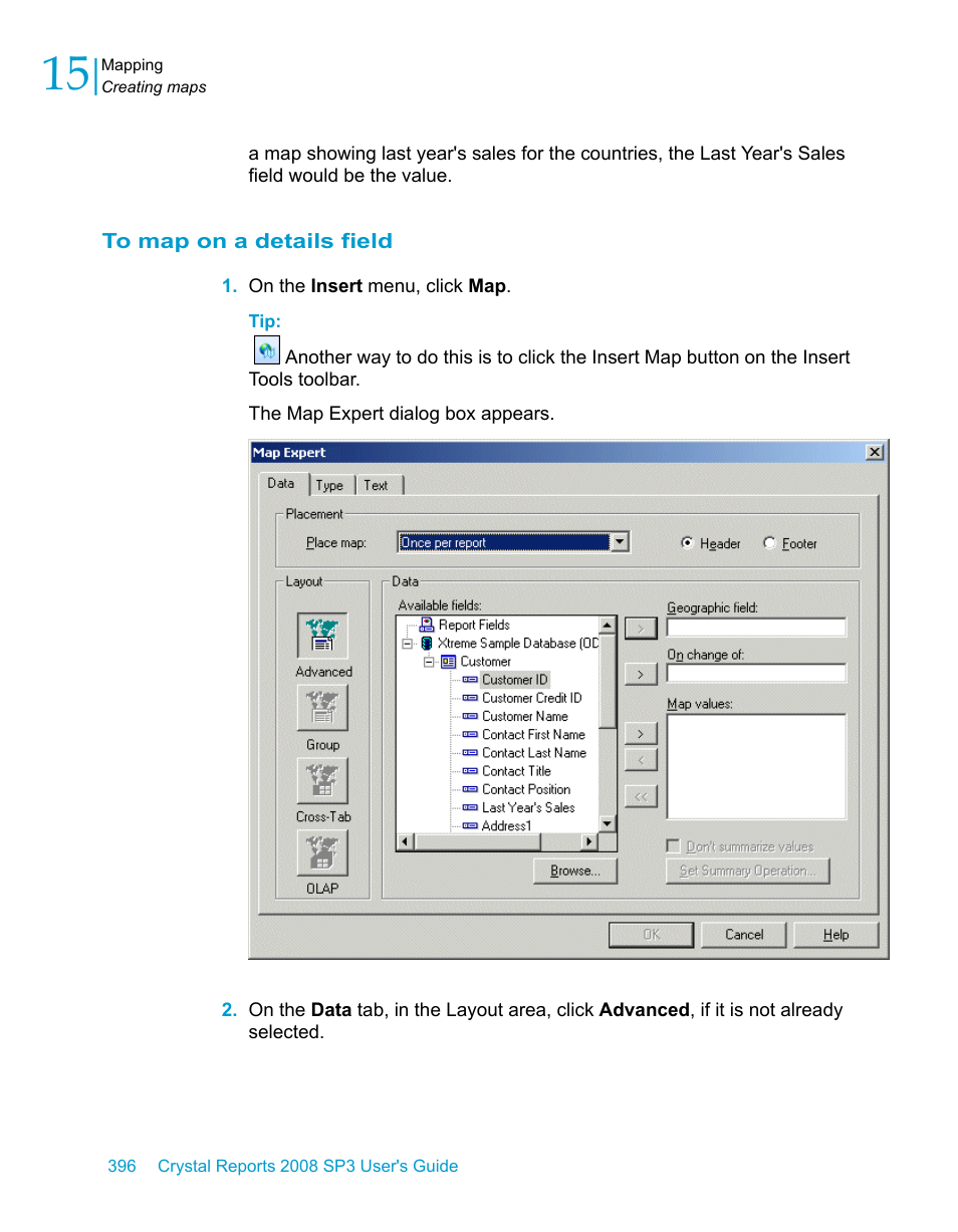 To map on a details field | HP Intelligent Management Center Standard Software Platform User Manual | Page 396 / 814