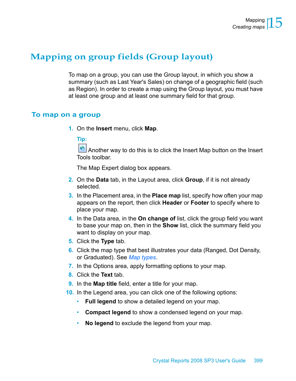 Mapping on group fields (group layout), To map on a group | HP Intelligent Management Center Standard Software Platform User Manual | Page 399 / 814