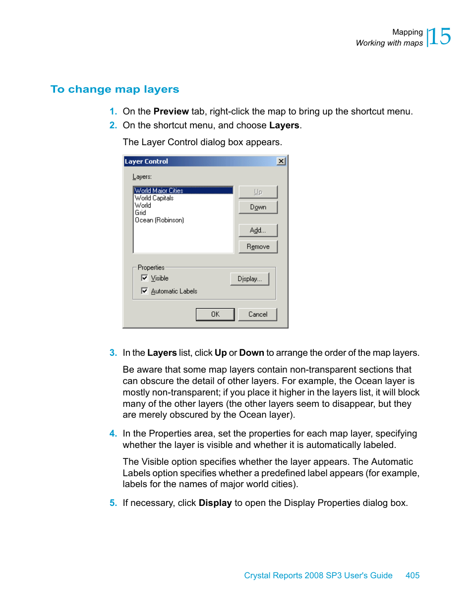 To change map layers | HP Intelligent Management Center Standard Software Platform User Manual | Page 405 / 814