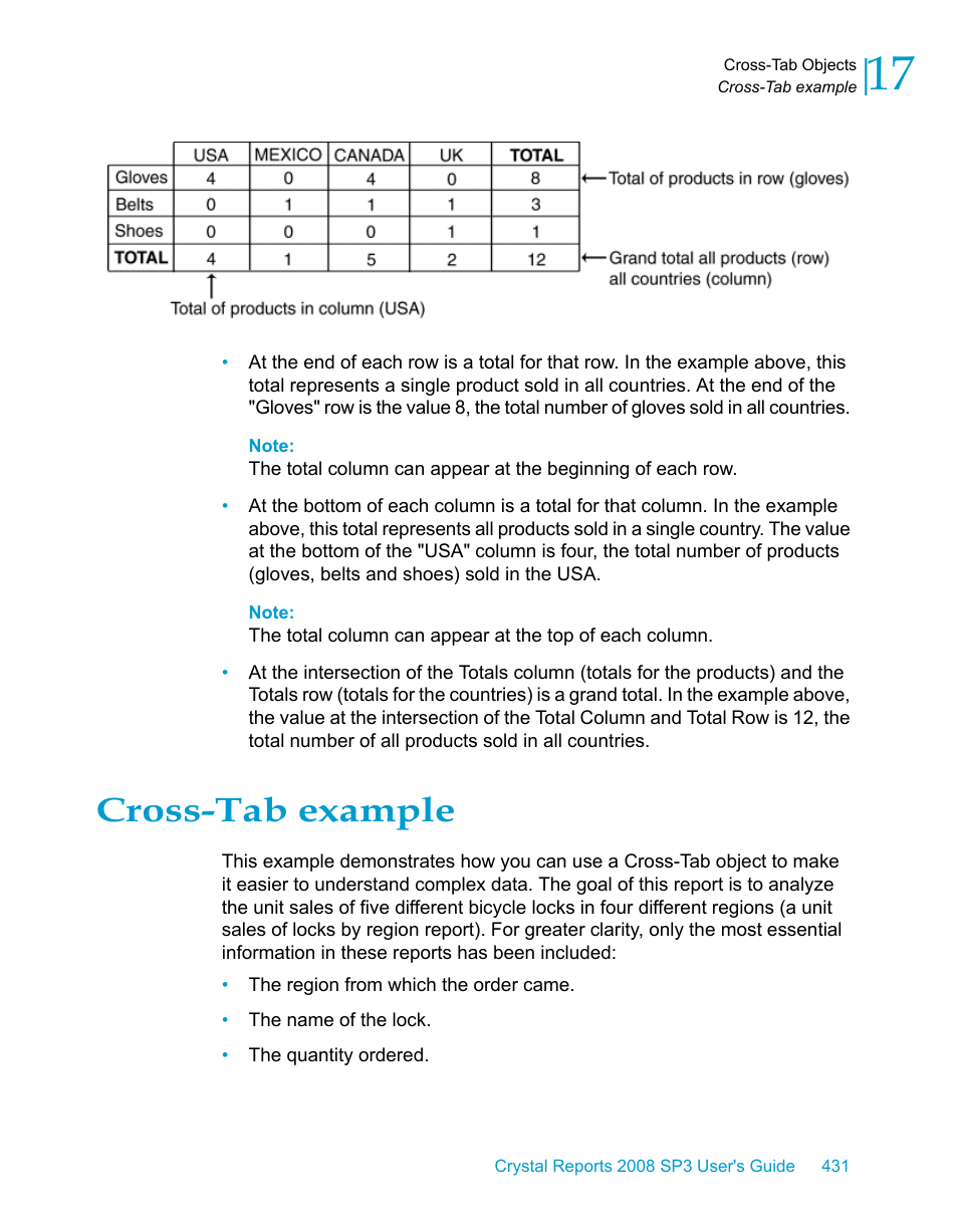 Cross-tab example | HP Intelligent Management Center Standard Software Platform User Manual | Page 431 / 814