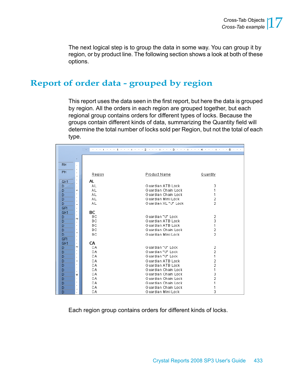 Report of order data - grouped by region | HP Intelligent Management Center Standard Software Platform User Manual | Page 433 / 814