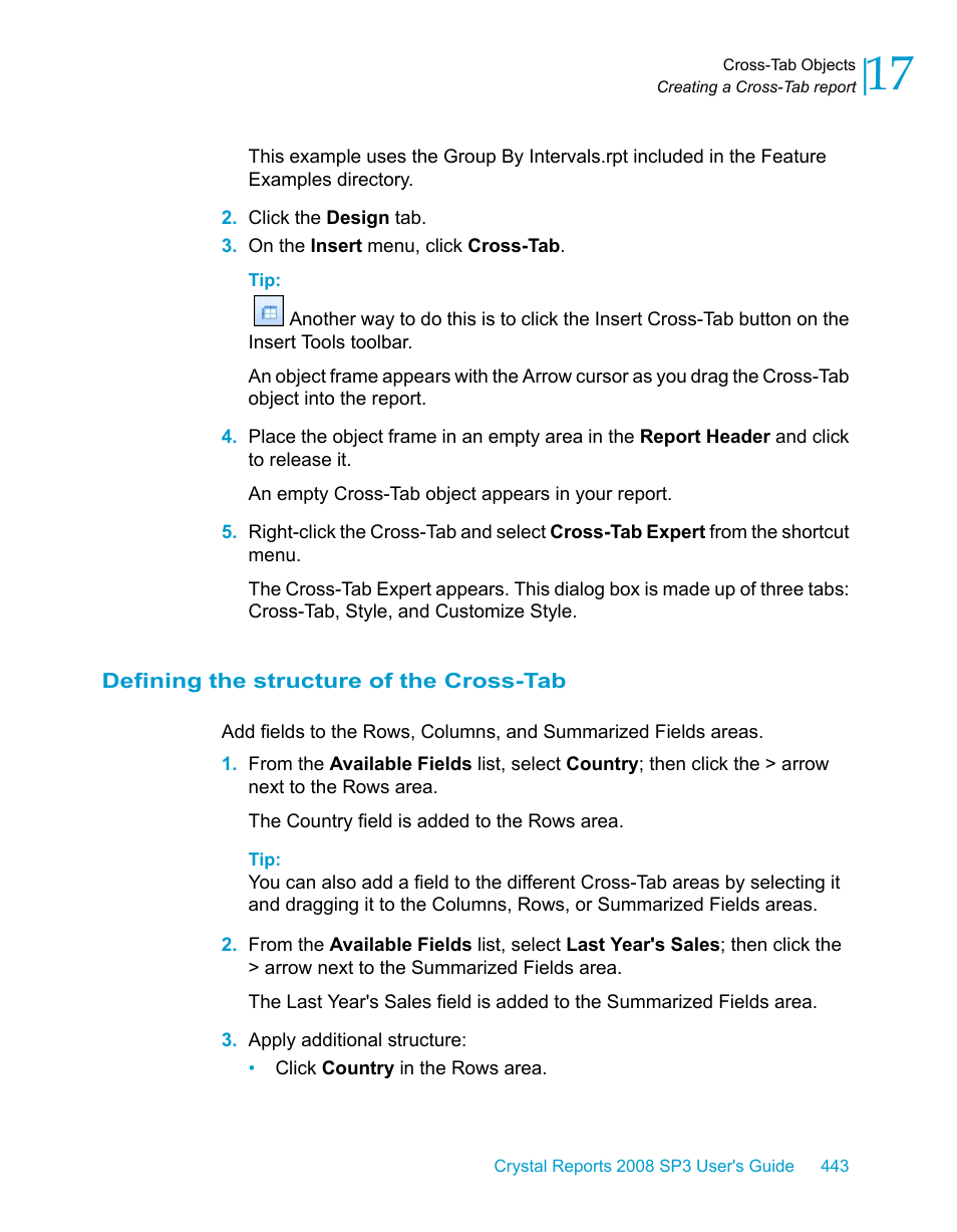 Defining the structure of the cross-tab | HP Intelligent Management Center Standard Software Platform User Manual | Page 443 / 814