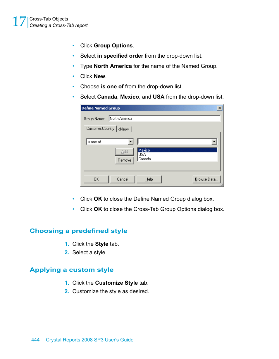 Choosing a predefined style, Applying a custom style | HP Intelligent Management Center Standard Software Platform User Manual | Page 444 / 814