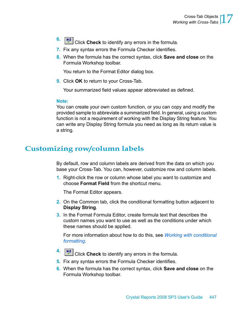 Customizing row/column labels | HP Intelligent Management Center Standard Software Platform User Manual | Page 447 / 814