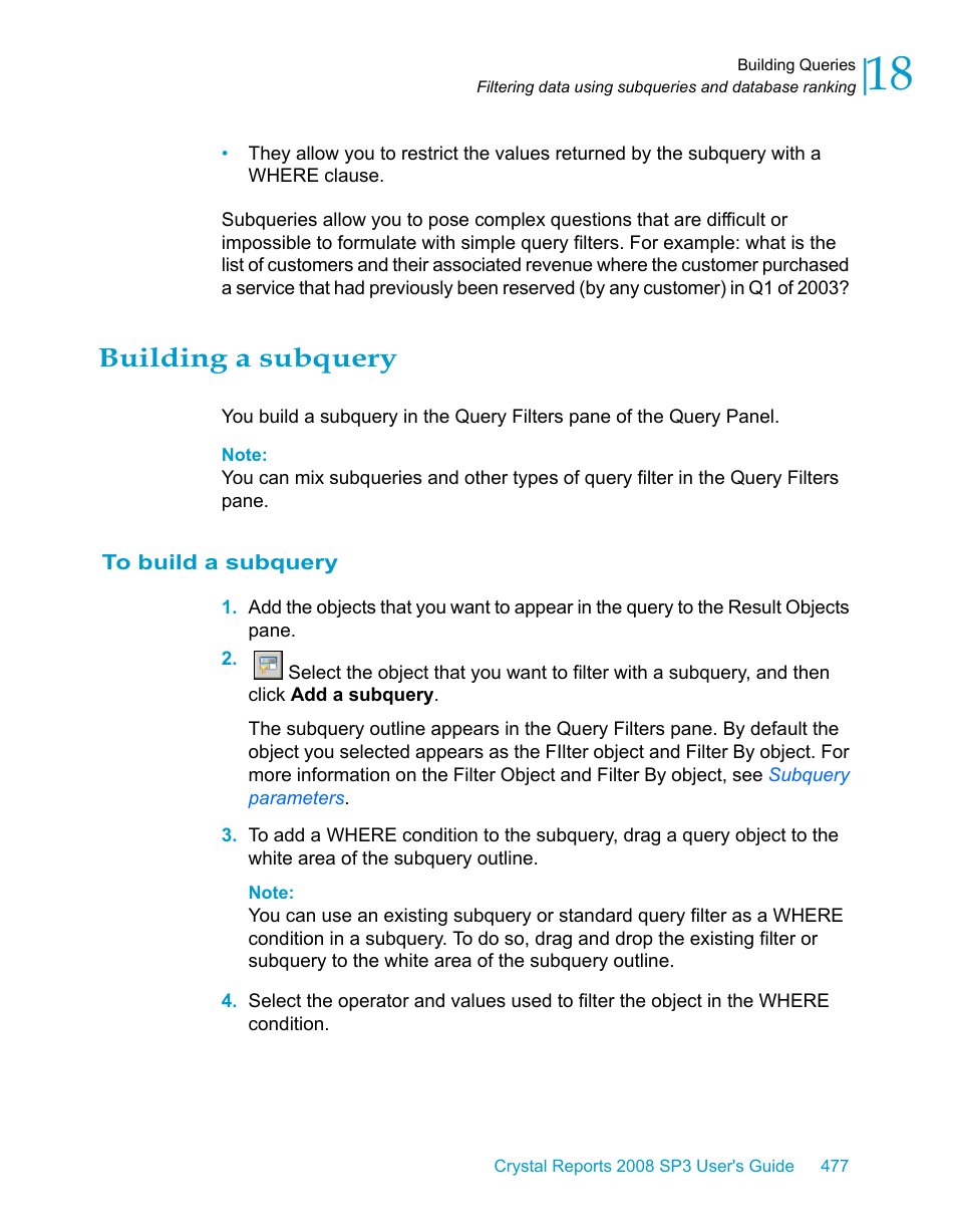 Building a subquery, To build a subquery | HP Intelligent Management Center Standard Software Platform User Manual | Page 477 / 814