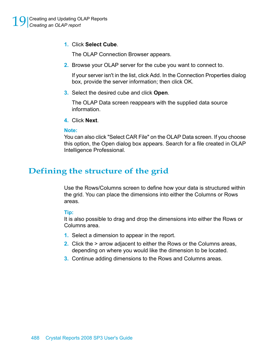 Defining the structure of the grid | HP Intelligent Management Center Standard Software Platform User Manual | Page 488 / 814