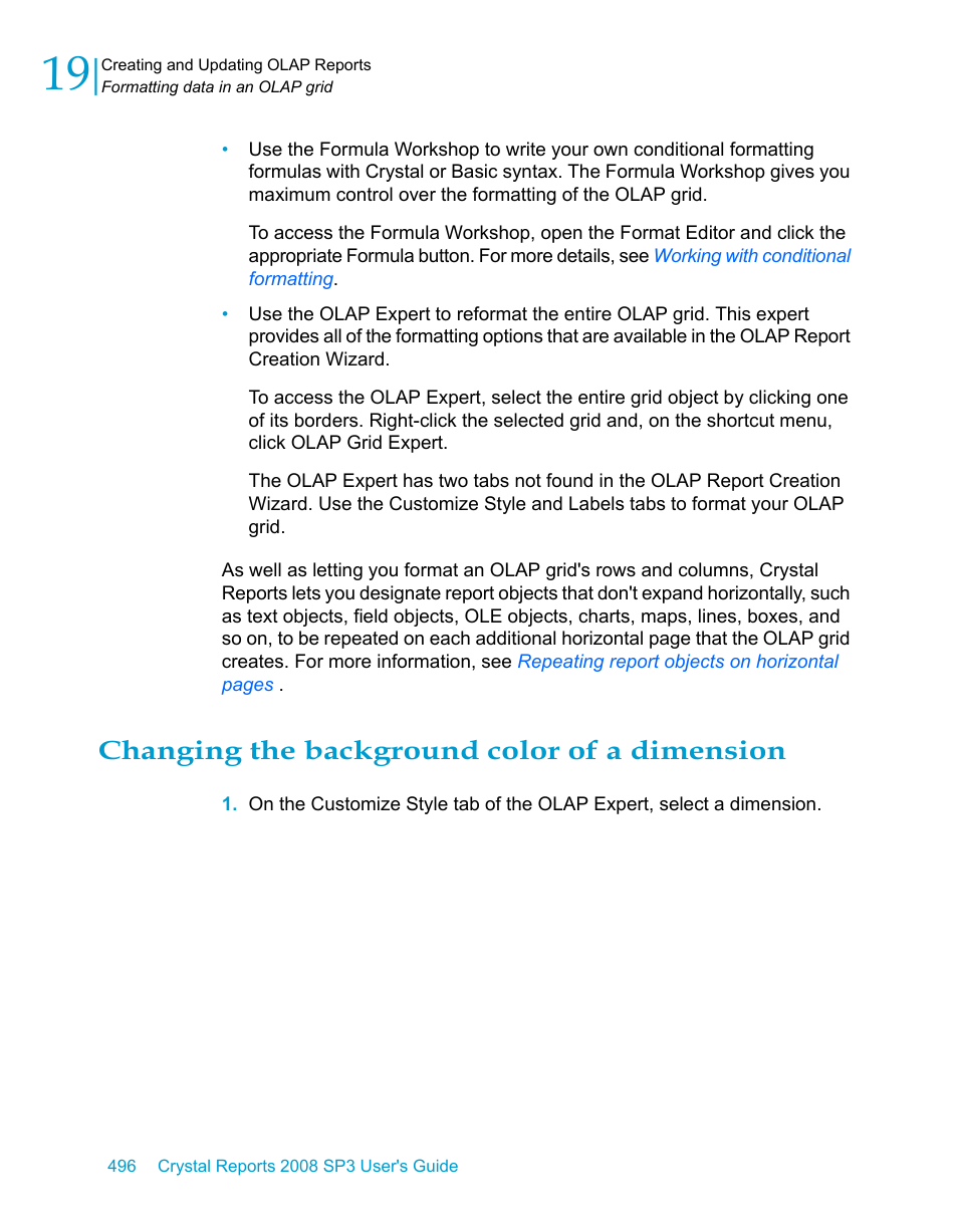 Changing the background color of a dimension | HP Intelligent Management Center Standard Software Platform User Manual | Page 496 / 814